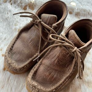 Twisted X Kids Brown Moccasins